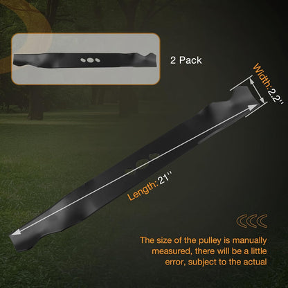 2x 2105200317A Lawn Mower Blade For 21" Lawn Mower Deck MNA152505 MNA152701