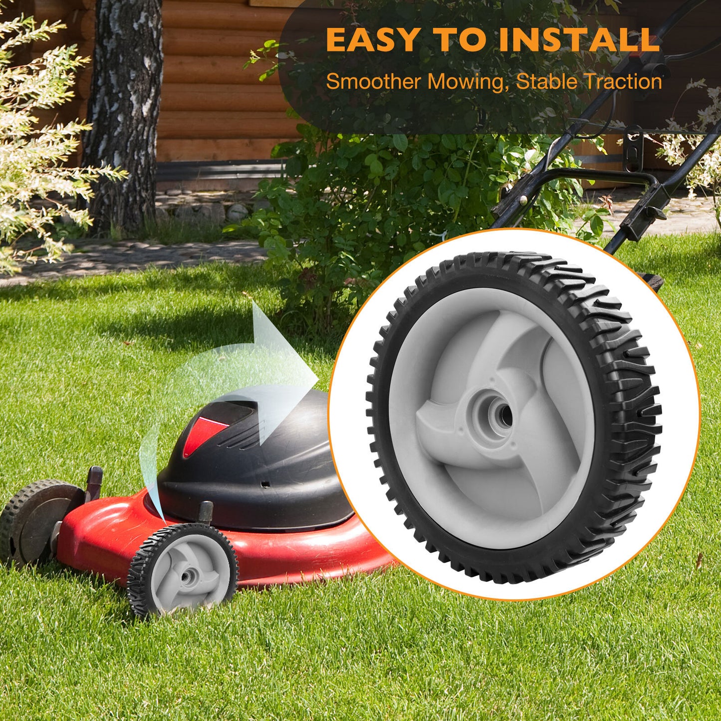 8" Lawn Mower Wheel Set Front Drive For Craftsman 583719501 194231X427 917376080