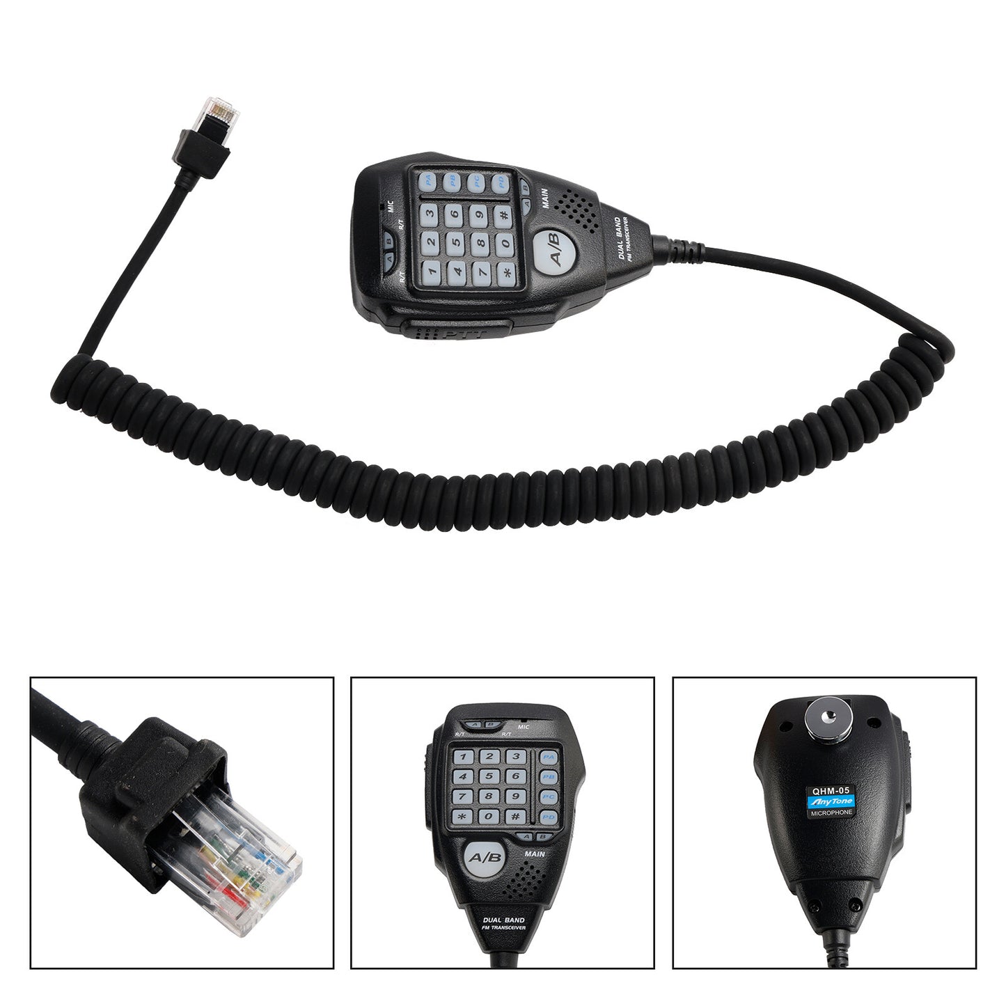 Walkie-talkie Microphone Compatible Car Use For AnyTone AT-778UV AT-588UV AV