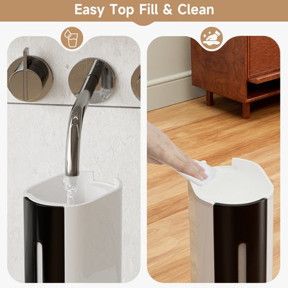 2.4gal/9L Air Purifier Humidifier w/ Timer & Humidity Control 3-Speed Ultrasonic