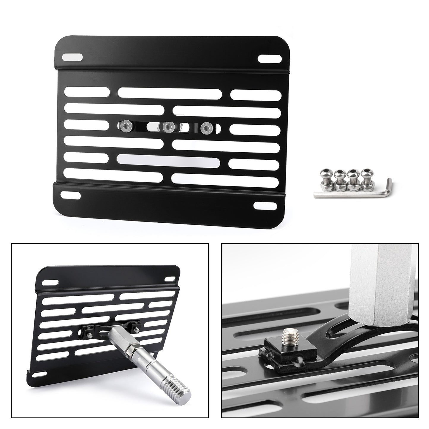 Bumper Tow Hook License Plate Mount Bracket Fit For BMW F30 F32 F10 3/4/5 SERIES