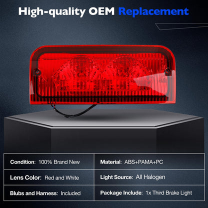 923-290 Rear Roof Mounted Third Brake Light For 1992-2022 Ford E-150 E-250 E-350