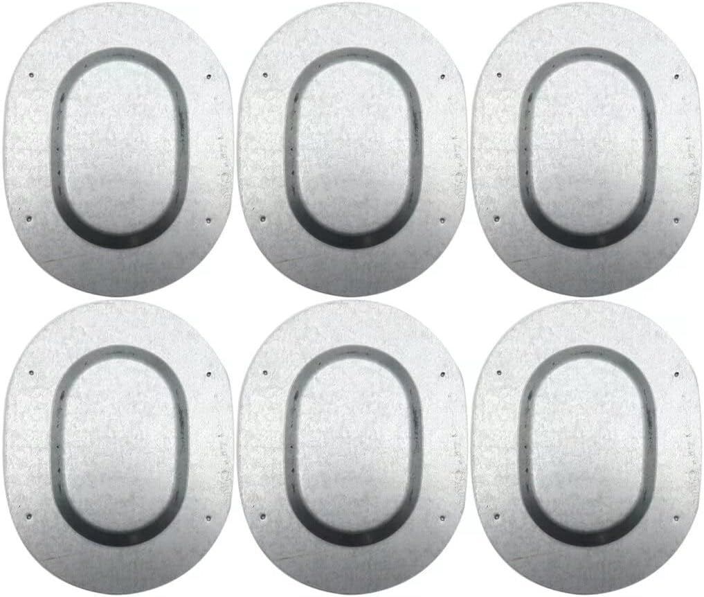 6x Trunk Floor Pan Oval Drain Plug Plate For A-body Chevelle GTO 442 GS 1967-72
