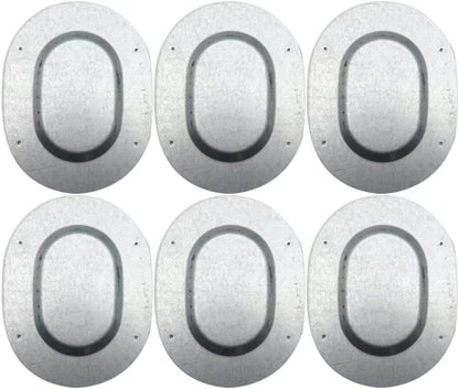 6x Trunk Floor Pan Oval Drain Plug Plate For A-body Chevelle GTO 442 GS 1967-72