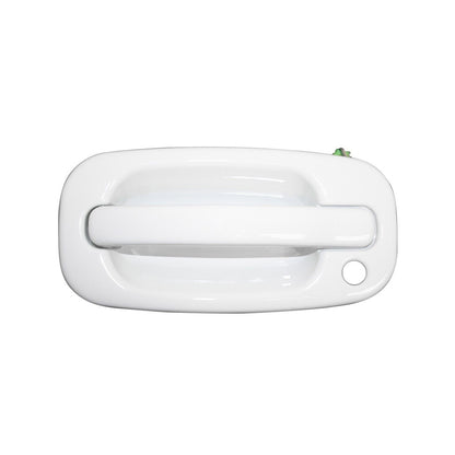 Front Exterior Olympic White Painted Door Handle Set Fit For 1999-2007 Silverado