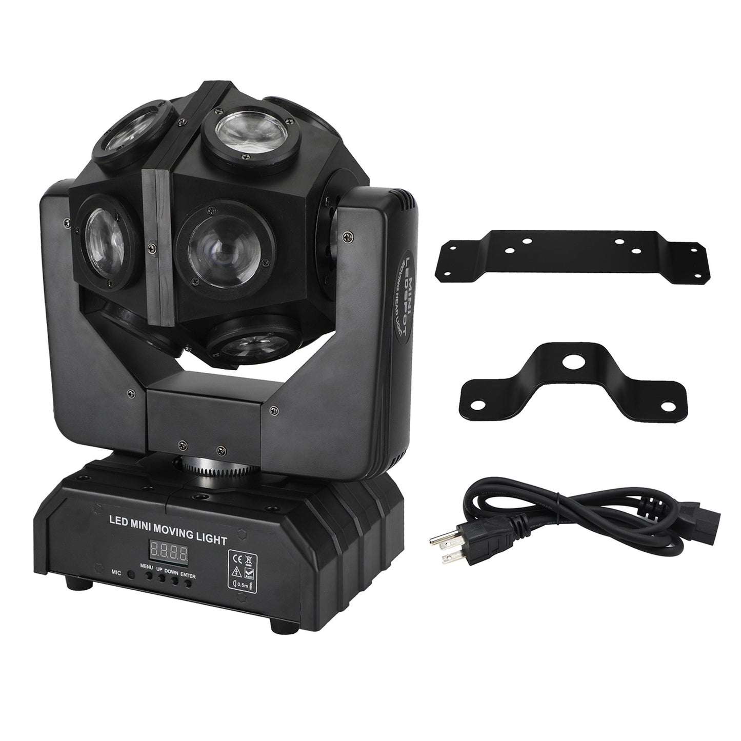 200W Moving Head 12 LED Rotating Beam Stage Light RGBW DJ Disco Party DMX US