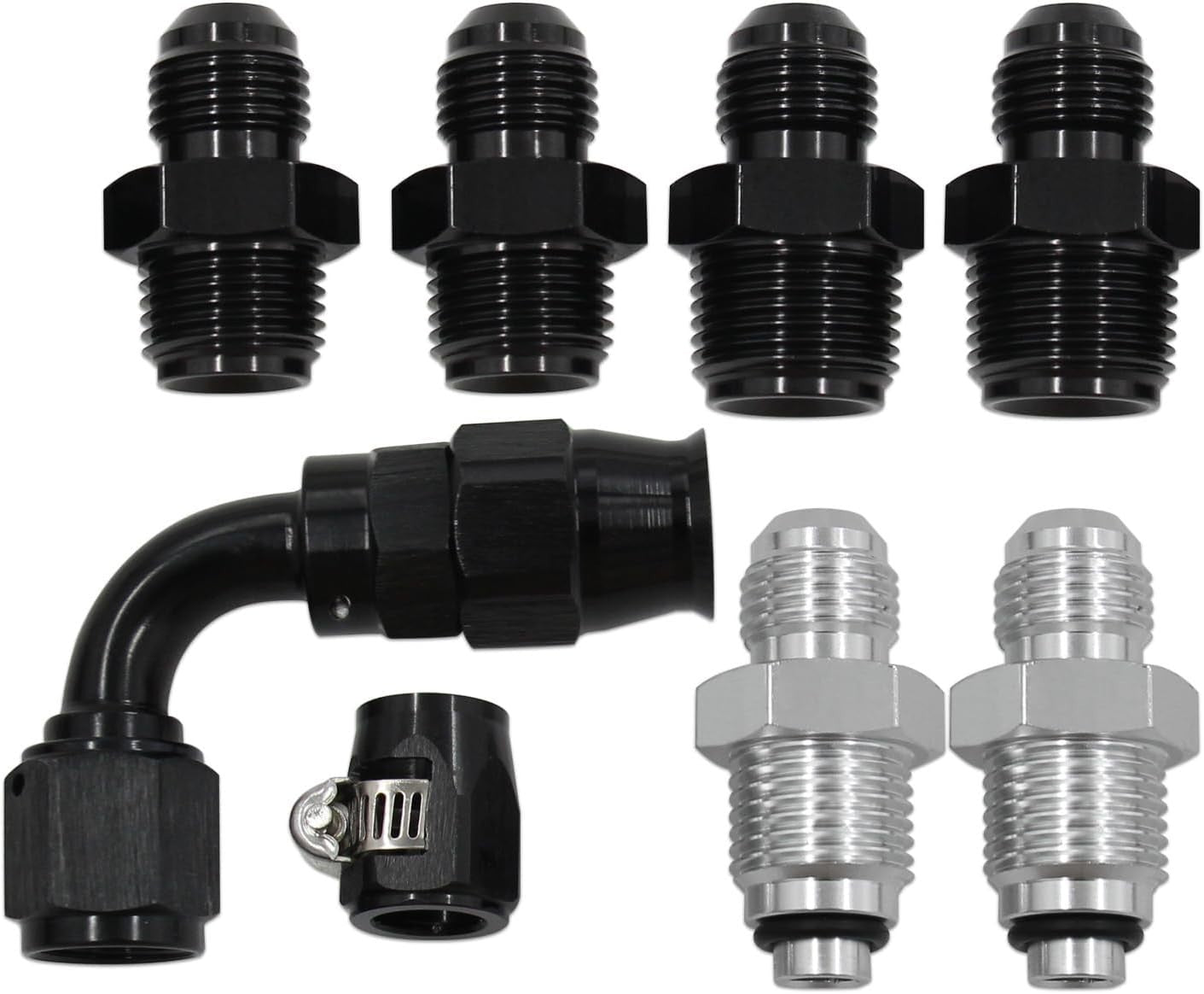 Universal 6AN Power Steering Pump Hose Kit For GM LS Swap Pressure Return Line