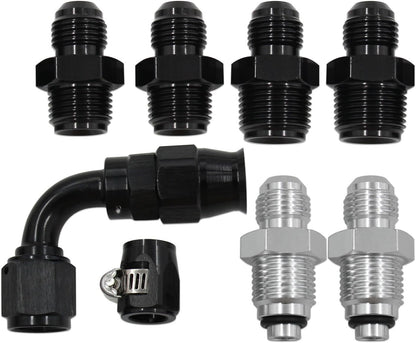 Universal 6AN Power Steering Pump Hose Kit For GM LS Swap Pressure Return Line