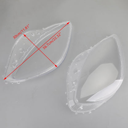 Headlight Lens Replacement Covers Black Gaskets Kit For 2005-2013 C6 Corvette US