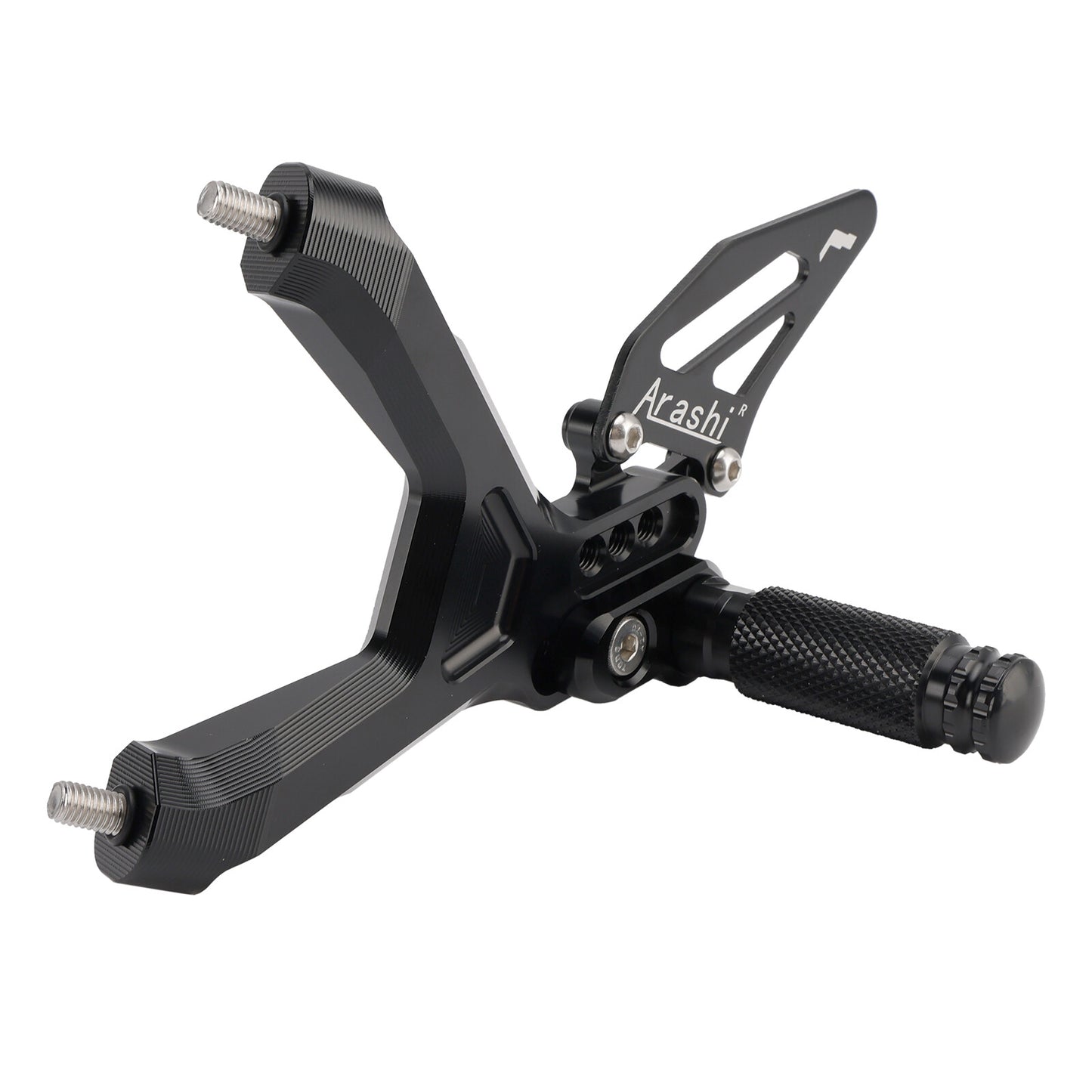 CNC Aluminum Rearsets Footpegs Black Fits BMW S 1000 RR 19-24 / M 1000 RR 21-24