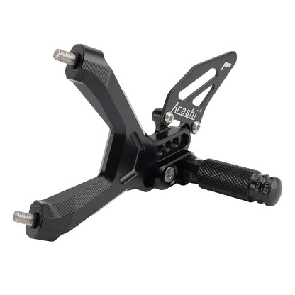 CNC Aluminum Rearsets Footpegs Black Fits BMW S 1000 RR 19-24 / M 1000 RR 21-24