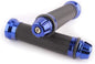 Blue 7/8" & 1" Handlebar Hand Grips Rubber Gel For Honda Suzuki Kawasaki Yamaha
