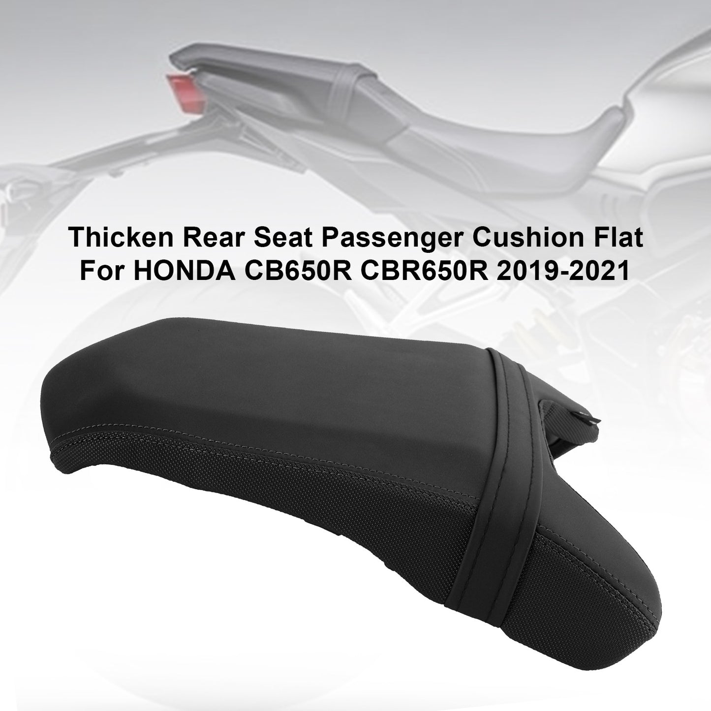 Rear Passenger Seat Cushion Tail Pu Flat Black A For Honda Cb Cbr 650R 19-2