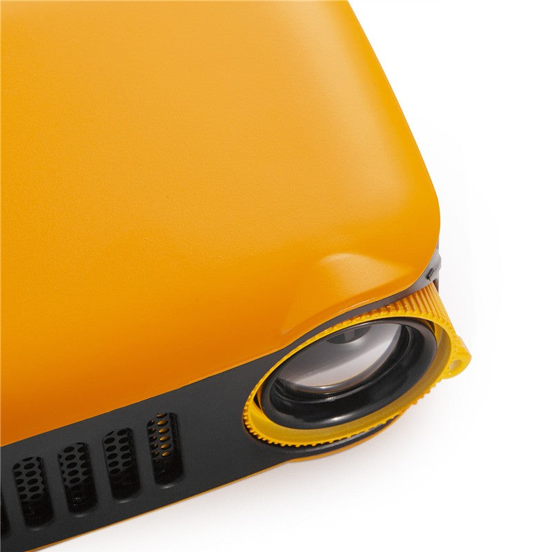 A2000 Mini Portable Projector LCD 800 lumen Projectors Home Theater Yel US Plug