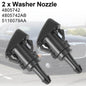 2X Windscreen Wiper Washer Nozzle Jet Spray For Dodge Journey 09-13 5116079AA