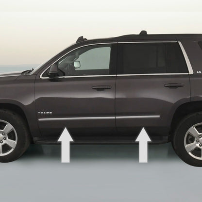 CHROME SIDE DOOR TRIM ROCKER PANEL MOLDING KIT For 15-19 CHEVY TAHOE SUBURBAN