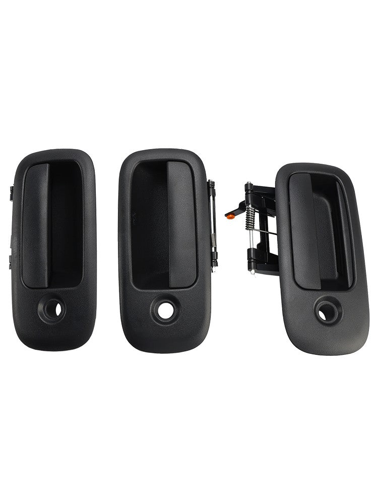 3PCs Front Exterior Door Handle Set For Chevrolet Express 1500 2500 1996-2009