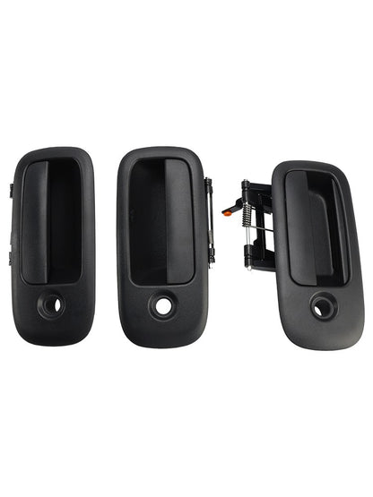 3PCs Front Exterior Door Handle Set For Chevrolet Express 1500 2500 1996-2009
