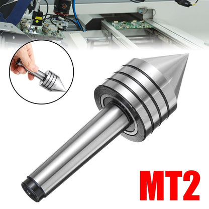 MT2 Live Center Morse Taper Triple Bearing Tailstock Center For CNC Lathe Tool
