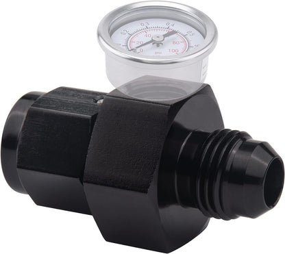 Fuel Pressure Fitting 6AN Male to Female with 1/8 NPT Gauge Port Hose Adapter