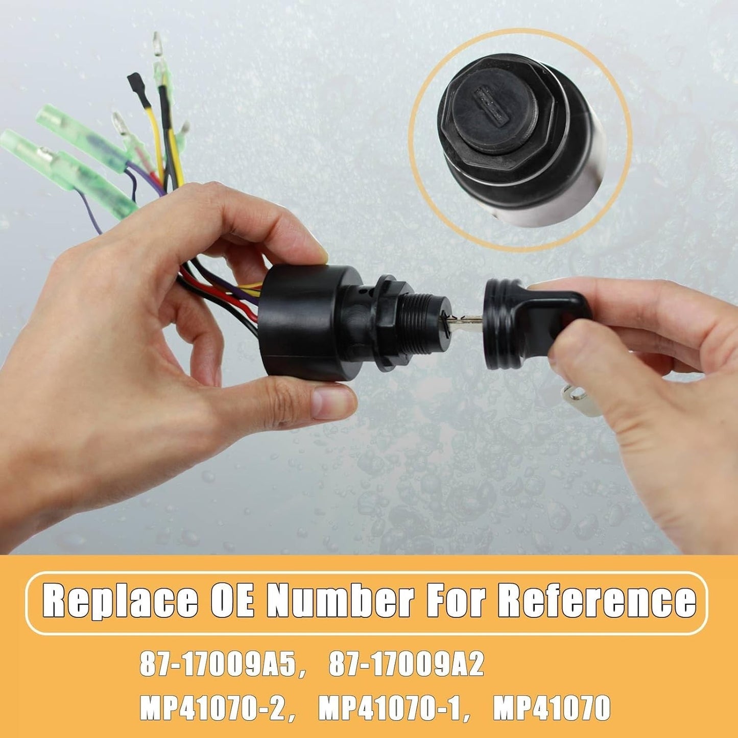 87-17009A5 Boat Motor Ignition Key Switch For Mercury Outboard Motors 3 Pos S7R1