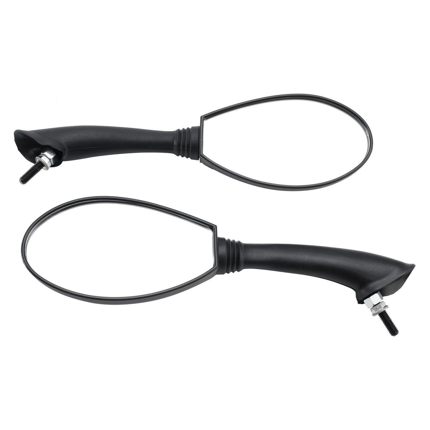 BLACK REAR VIEW MIRROR PAIR FOR DERBI BOULEVARD 50 125 150 PIAGGIO FLY 50-150CC