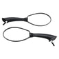 BLACK REAR VIEW MIRROR PAIR FOR DERBI BOULEVARD 50 125 150 PIAGGIO FLY 50-150CC