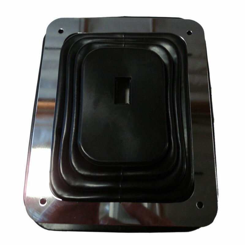 NEW Rubber Shifter Boot With Chrome Plate 5 5/8" X 6 3/4" Manual Automatic 350