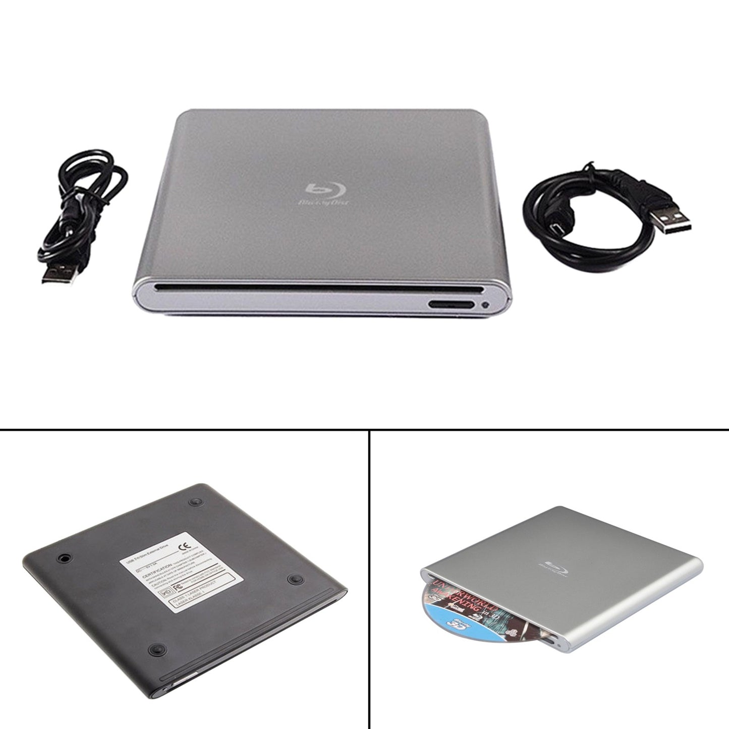 ??Player USB External BD-R BD DVD CD RW Disc Writer Laptop Movie Player
