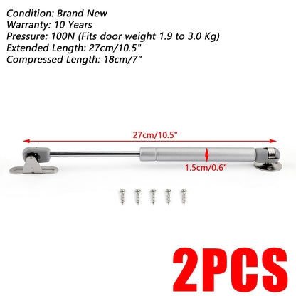 2 PACK Door Hinge Gas Spring Strut Prop Shock Lift Kitchen Cabinet Hydraulic