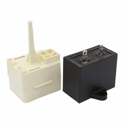 3PCS Refrigerator Relay Overload Capacitor fits Whirlpool W10613606 Start Device