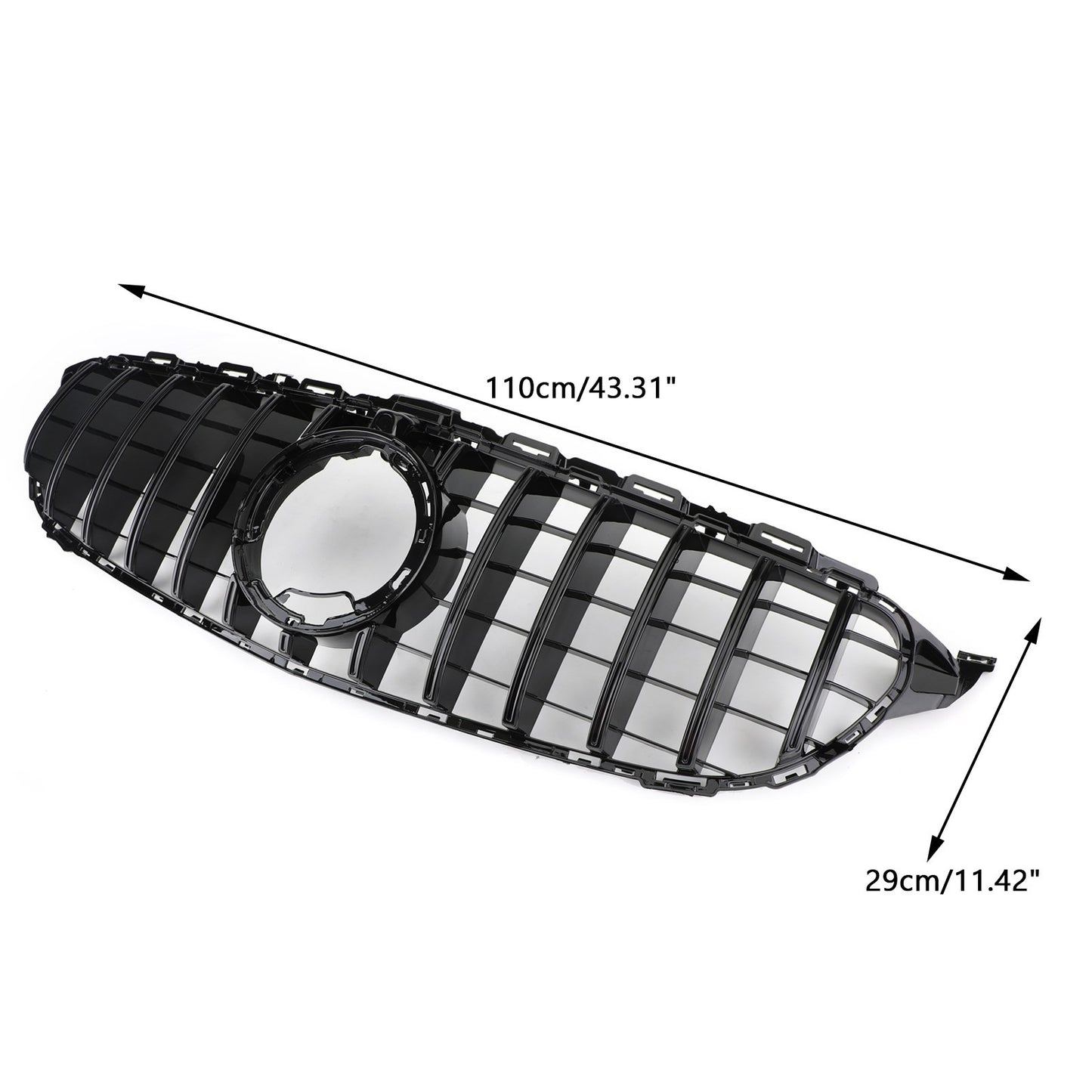 GTR Style Grill Grille W/Camera Fit Mercedes-Benz W205 C205 A205  2019