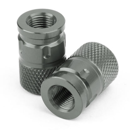 2pcs CNC Anti-Thief Tire Valve Stem Caps For Car Truck Bike Motorcycle