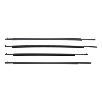 4PCS Door Glass Belt Outer Molding Weatherstrip For Toyota Prius 2010-2015