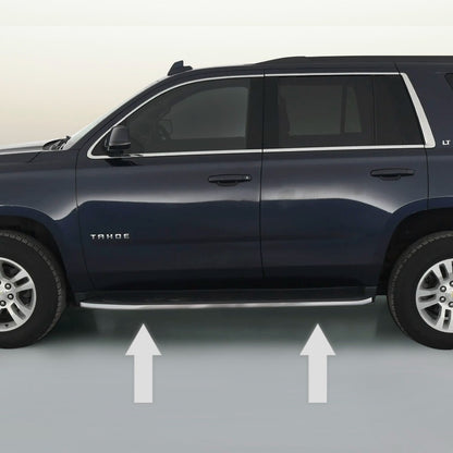 CHROME RUNNING BOARD TRIM MOLDING PACKAGE For 2015-2020 CHEVY TAHOE SUBURBAN