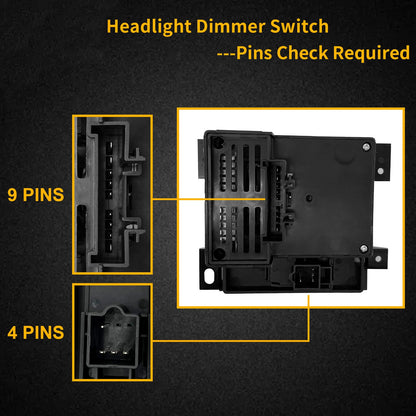 Headlight Switch w/ Fog Light For 1998-2003 Chevy S10 Blazer GMC Sonoma 15755954