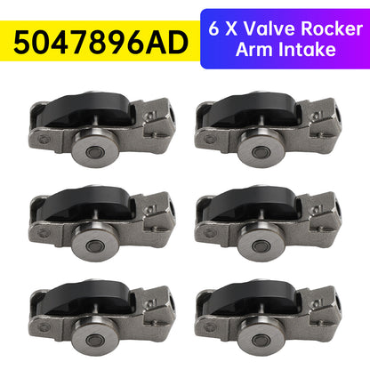 6 X Valve Rocker Arm Intake 5047896AD for Dodge Jeep Chrysler 3.6L 2016-2024