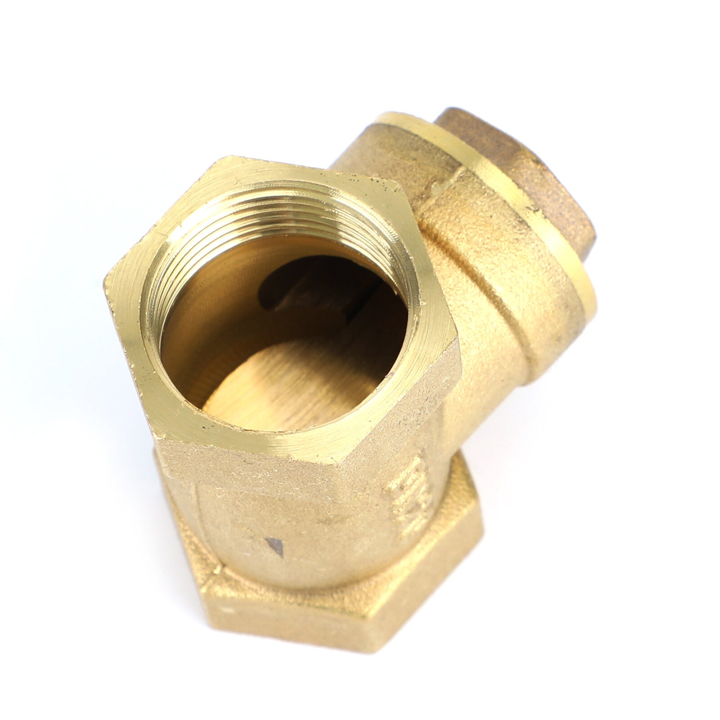 3/4" Female Thread Brass Horizontal DN20 One-Way Non-Return Swing Check Valve.