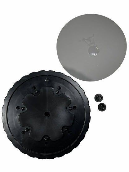 Solid Spare Weber Grill Part # 80735 8" Wheel and Cap - Gas and Charcoal Kettle Grills