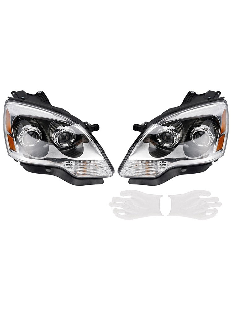Left+Right HID Headlight 22938888 22938889 For GMC Acadia 2007-2012