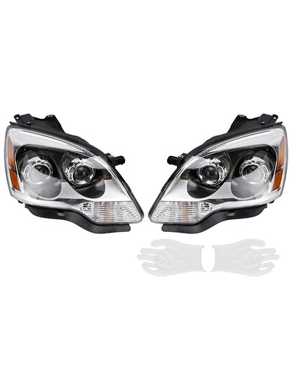 Left+Right HID Headlight 22938888 22938889 For GMC Acadia 2007-2012