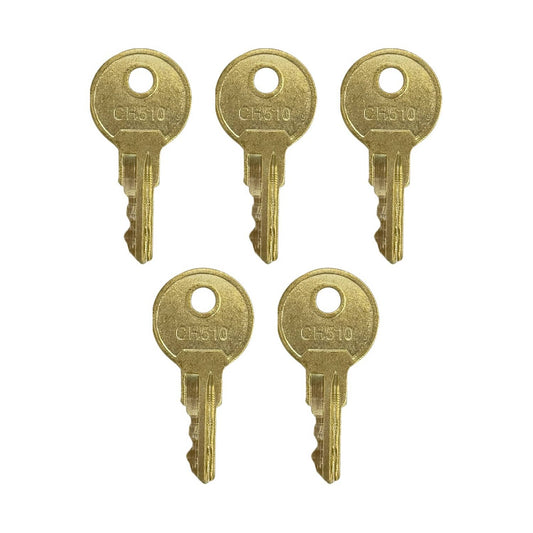 Solid Spare Key Replacement for Truck Tool Box, Trailer, Cabinet, RV Compartments CH510 (5)
