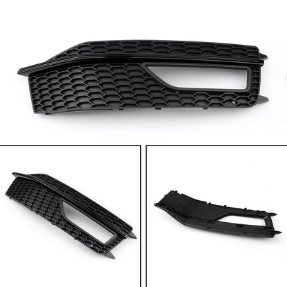 1x Right Bumper Fog Light Lamp Cover Grille Grill For Audi A4 S-line S4 13-15