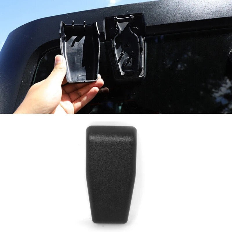 For 2007-2017 Jeep Wrangler JK Rear Window Hinge Liftgate Glass Hinge Trim Cover