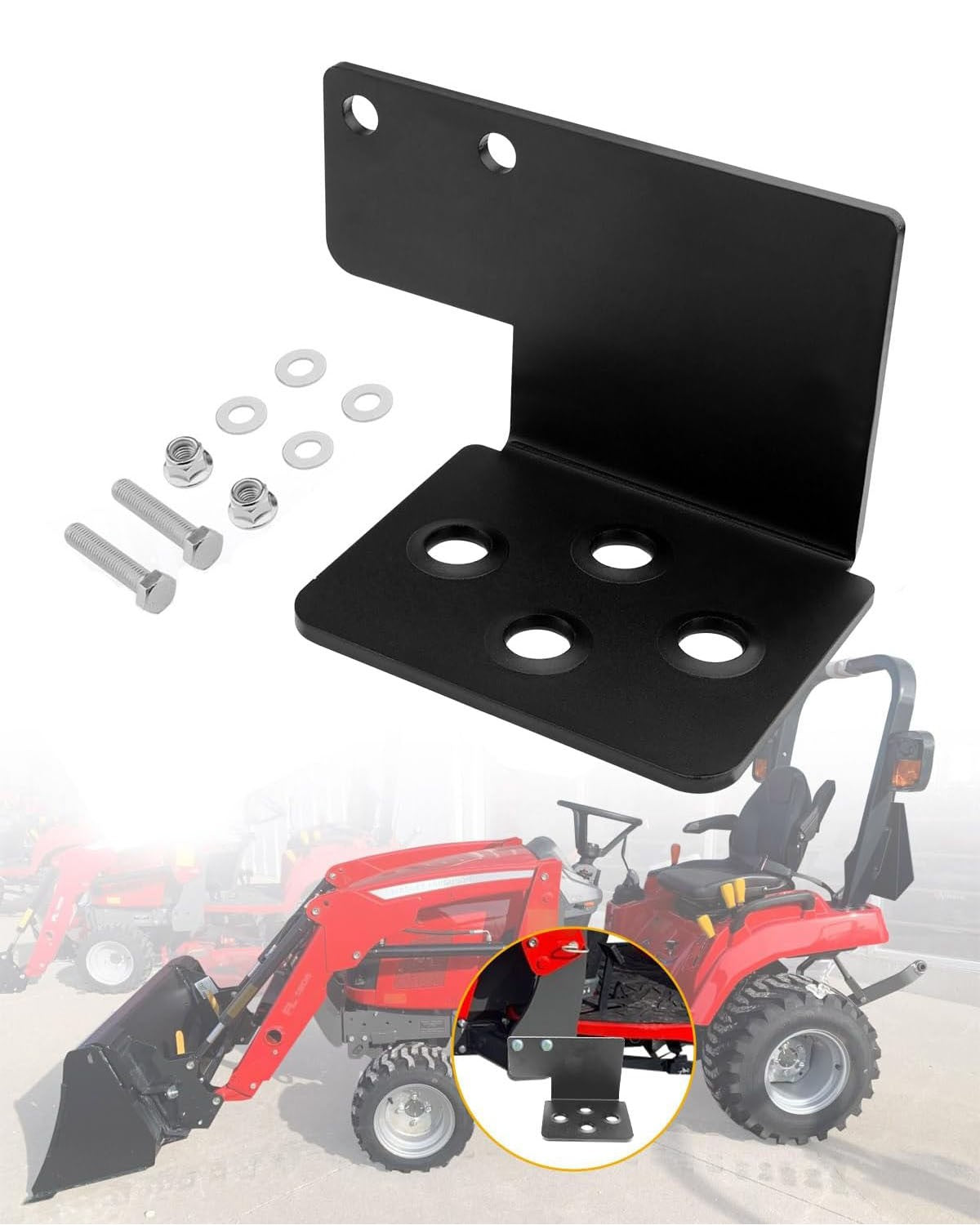 Tractor Left Step For Massey Ferguson GC 17xx with Front End Loader 330 lbs Load