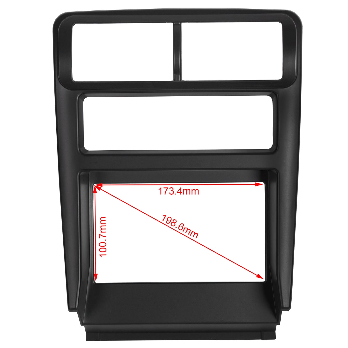 Solid Spare #95-5703B / DOUBLE DIN CAR RADIO DASH BEZEL KIT FOR FORD MUSTANG 1994-2002 *NEW*