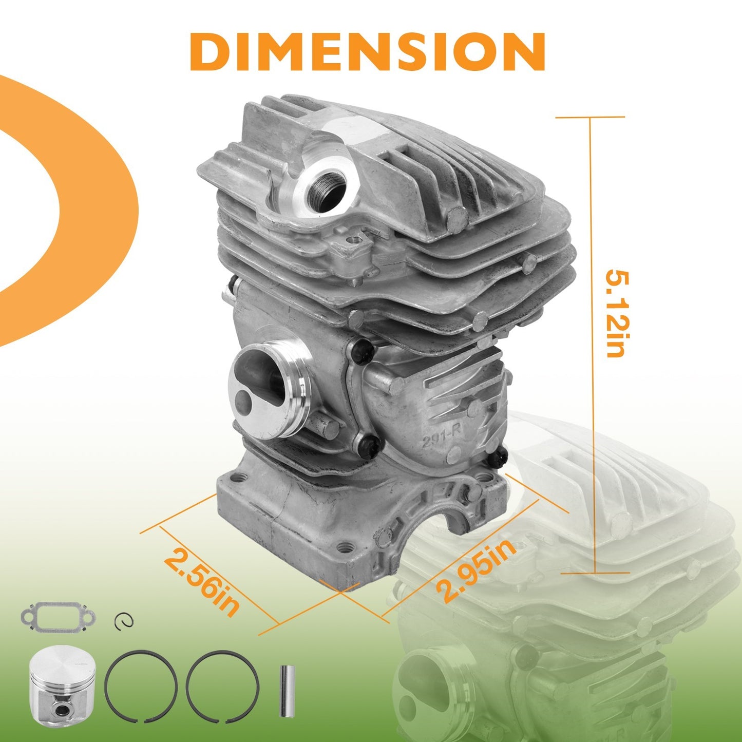 47mm Cylinder Piston Kit For Stihl Chainsaws MS271 MS271C MS291 1141 020 1206
