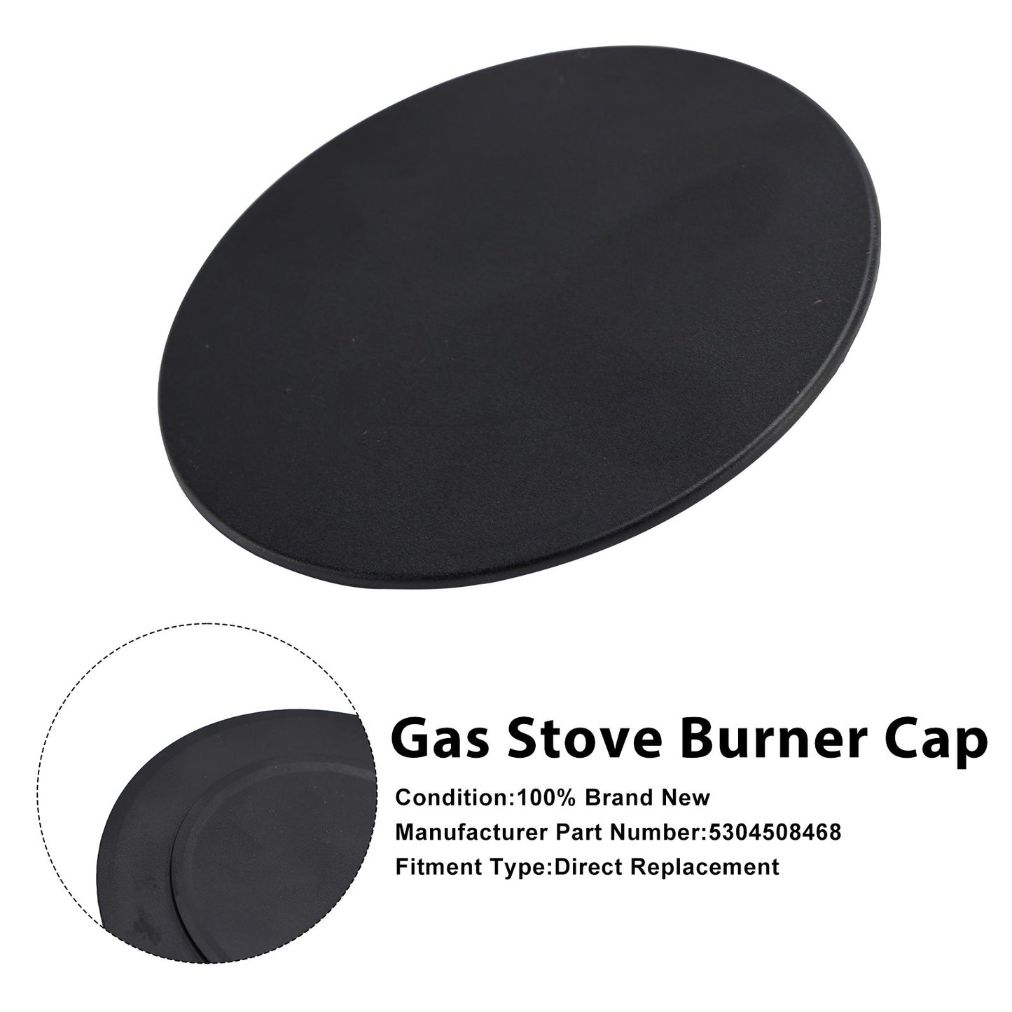 Gas Stove Burner Cap 5304508468 Range Surface Burner Cap Fit for Frigidaire