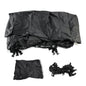 Heavy Duty Boat Cover Waterproof 210D Black For 16-18Ft Fishing Jon Boat L Beam