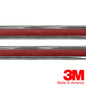Vintage Style 5/8" Red & Chrome Side Body Trim Molding